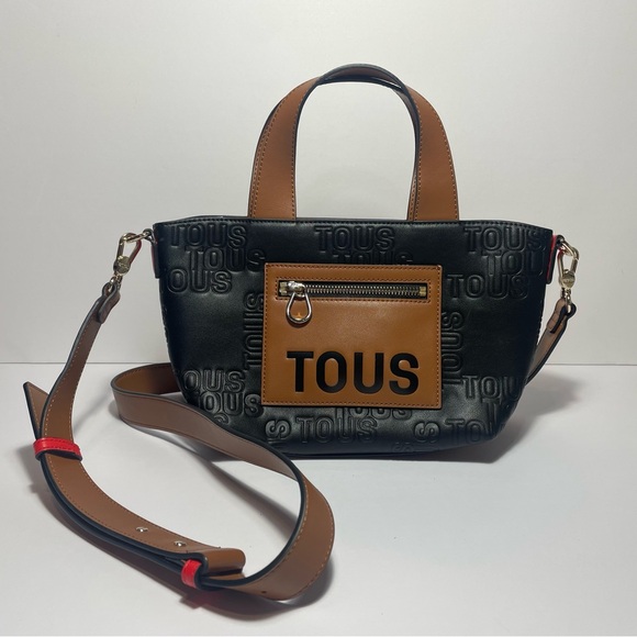 Tous Handbags - Tous Black and Tan Crossbody Bag